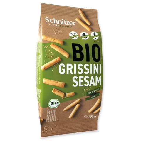 Grissini Sesam (Mini-Suppenstangen) Bio - Glutenfrei