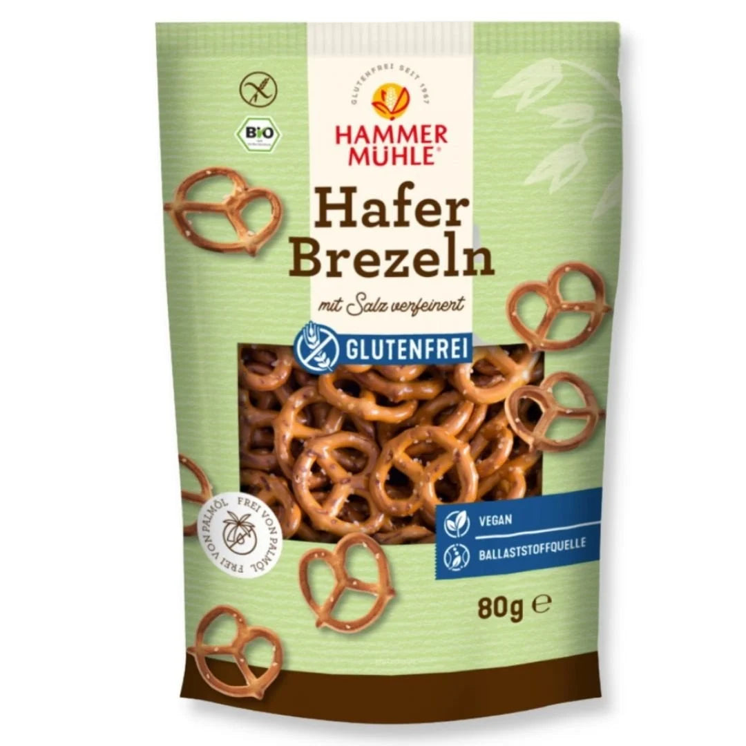 Hafer-Brezeln (Kringel) Bio - Glutenfrei
