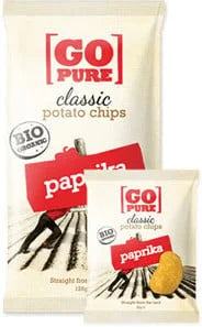 Klassische Kartoffelchips Paprika Bio - Glutenfrei
