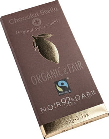 Schokoladentafel 92% Pur Bio Fairtrade - Glutenfrei