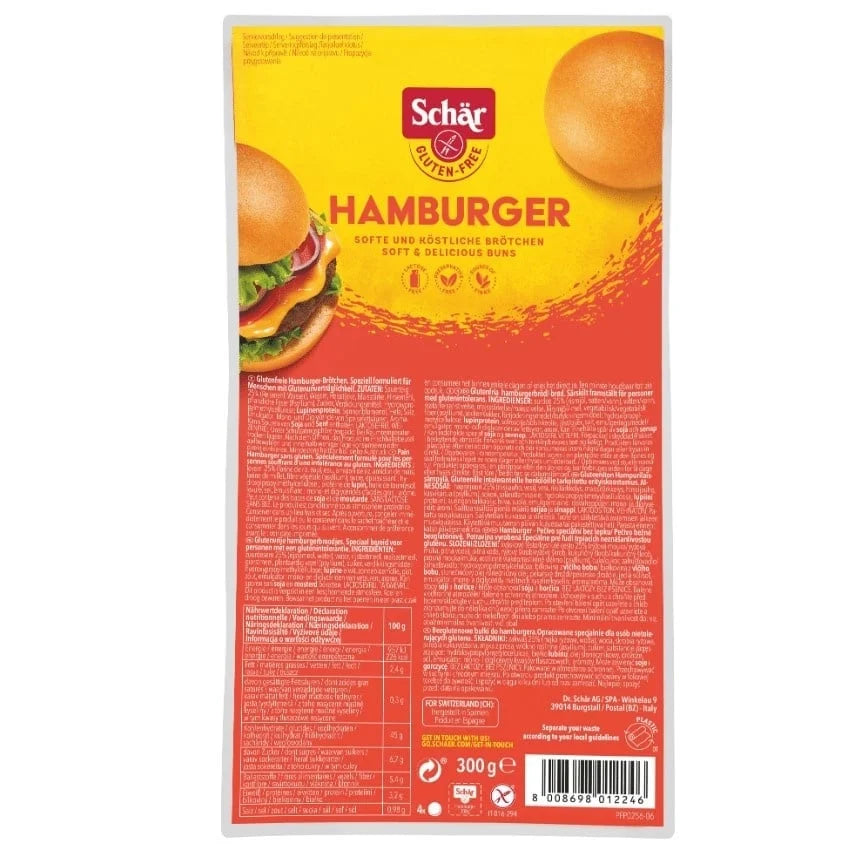 Hamburgerbrötchen 4 Stück - Glutenfrei